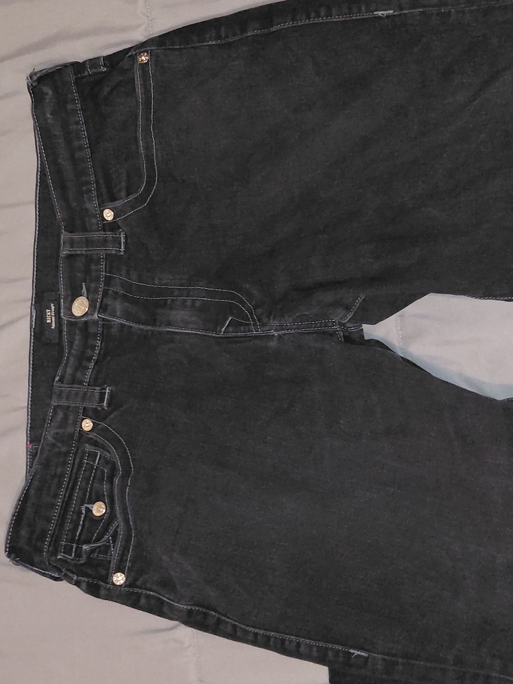 True Religion Men's Black Relaxed Jeans